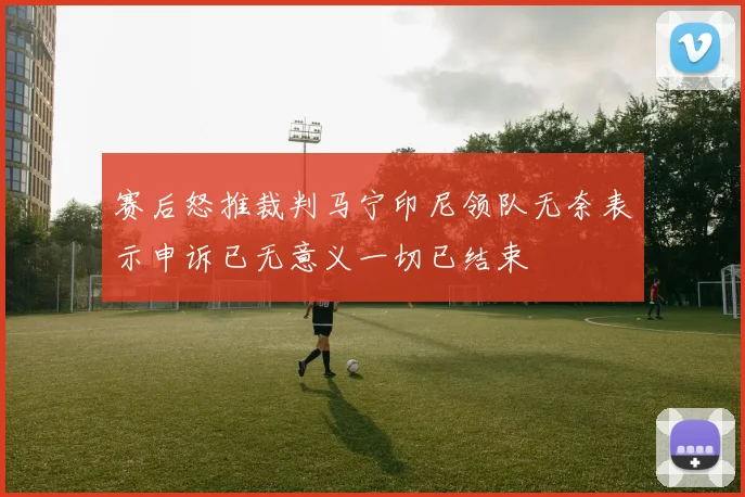 赛后怒推裁判马宁印尼领队无奈表示申诉已无意义一切已结束